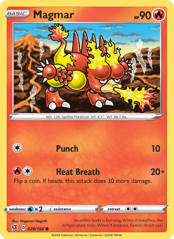Magmar - Rebel Clash Pokemon Card