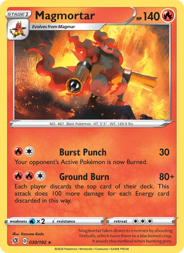 Magmortar - Rebel Clash Pokemon Card