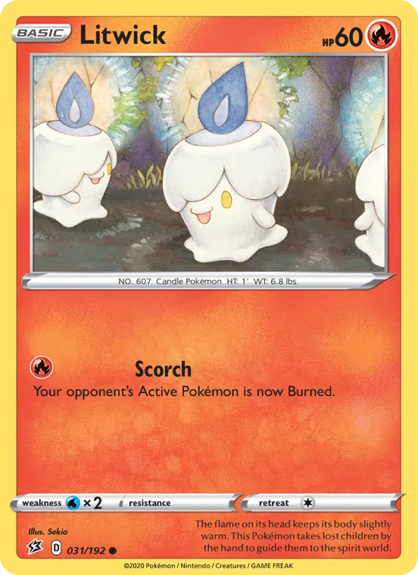 Litwick - Rebel Clash Pokemon Card