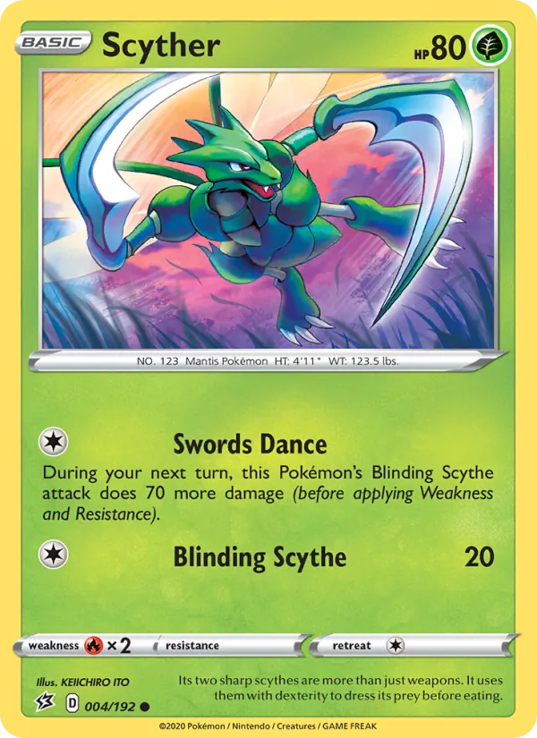 Scyther - Rebel Clash Pokemon Card