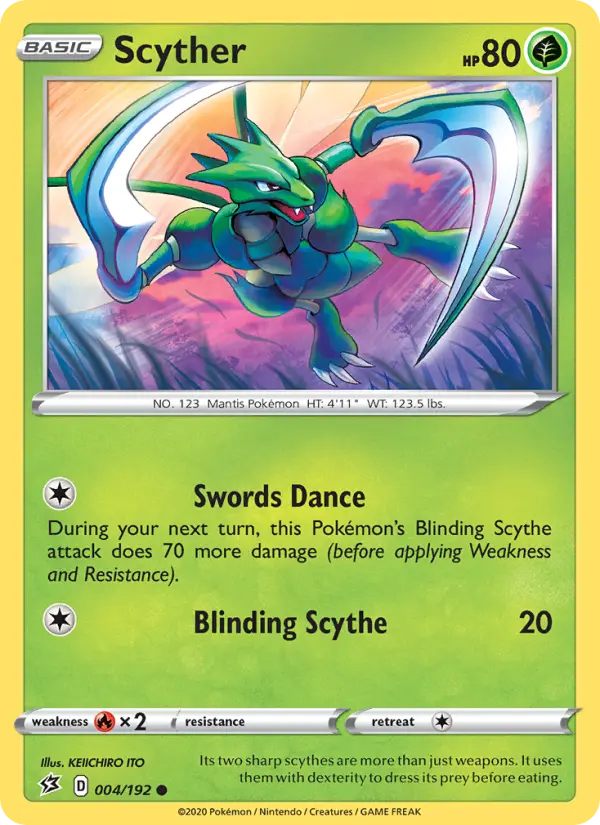 Scyther - Rebel Clash Pokemon Card