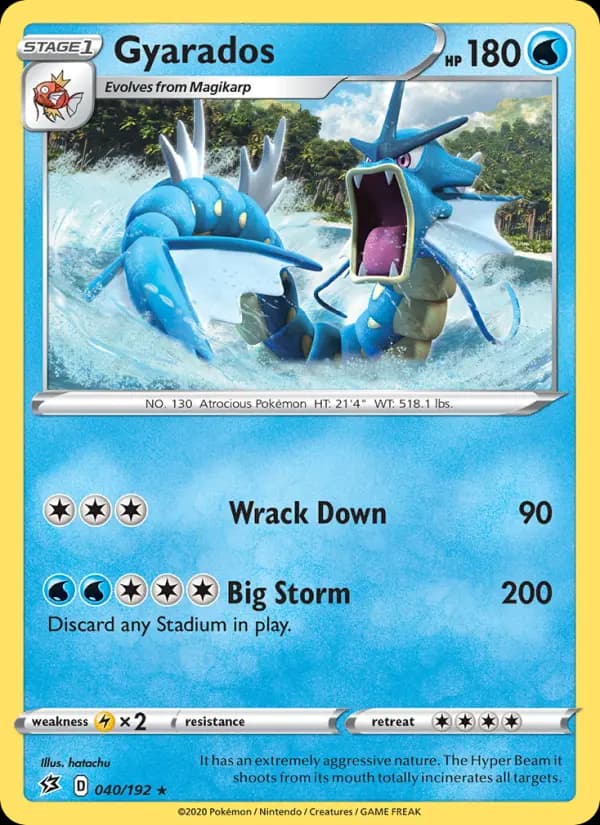 Gyarados - Rebel Clash Pokemon Card