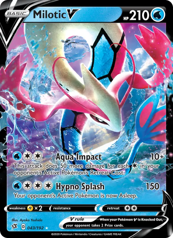 Milotic V - Rebel Clash Pokemon Card
