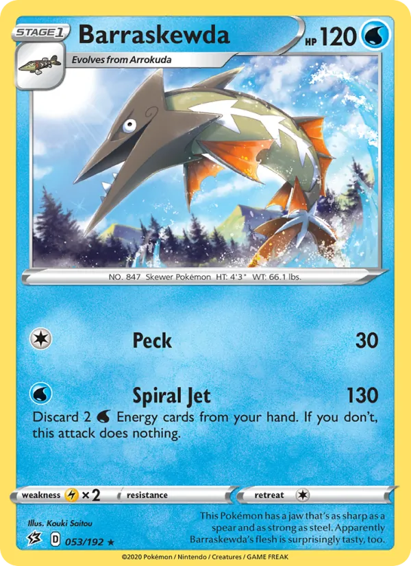 Barraskewda - Rebel Clash Pokemon Card