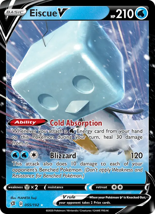 Eiscue V - Rebel Clash Pokemon Card