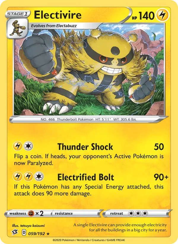 Electivire - Rebel Clash Pokemon Card