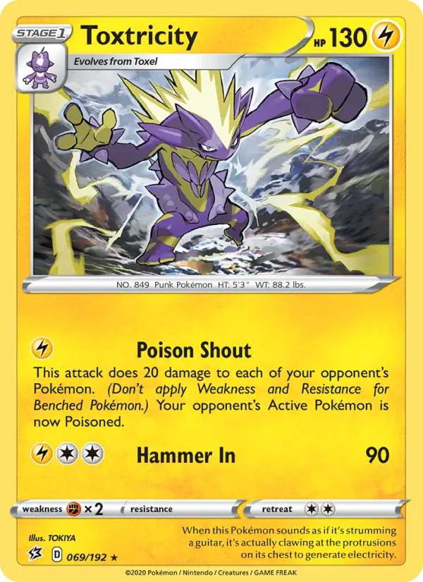 Toxtricity - Rebel Clash Pokemon Card