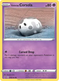 Galarian Corsola - Rebel Clash