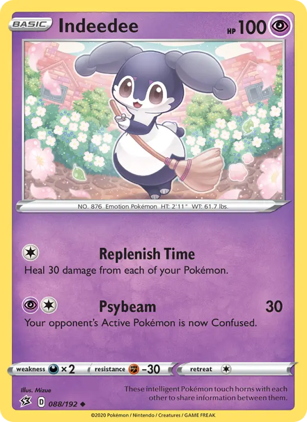 Indeedee - Rebel Clash Pokemon Card