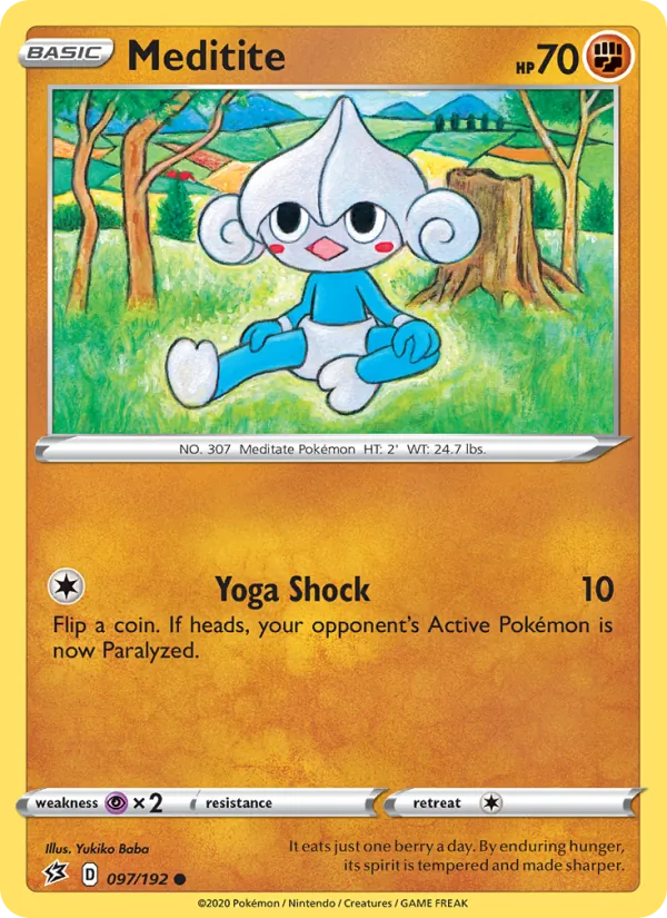 Meditite - Rebel Clash Pokemon Card