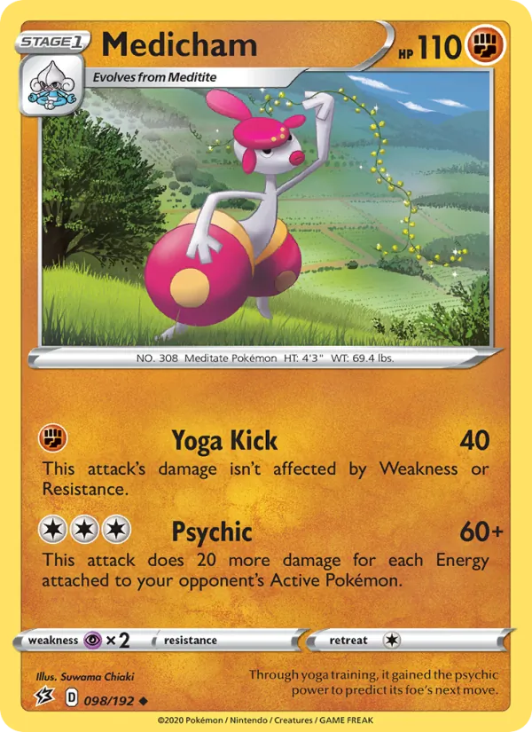 Medicham - Rebel Clash Pokemon Card