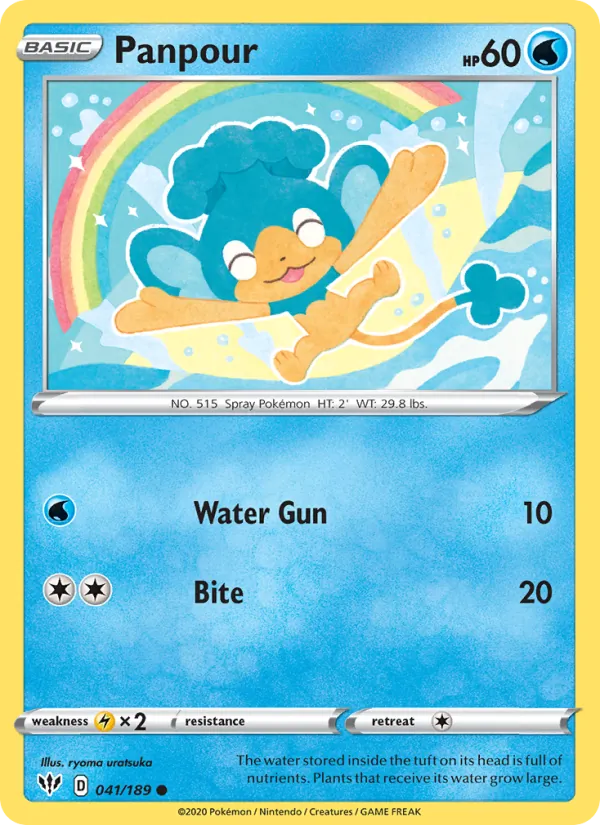 Panpour - Darkness Ablaze Pokemon Card