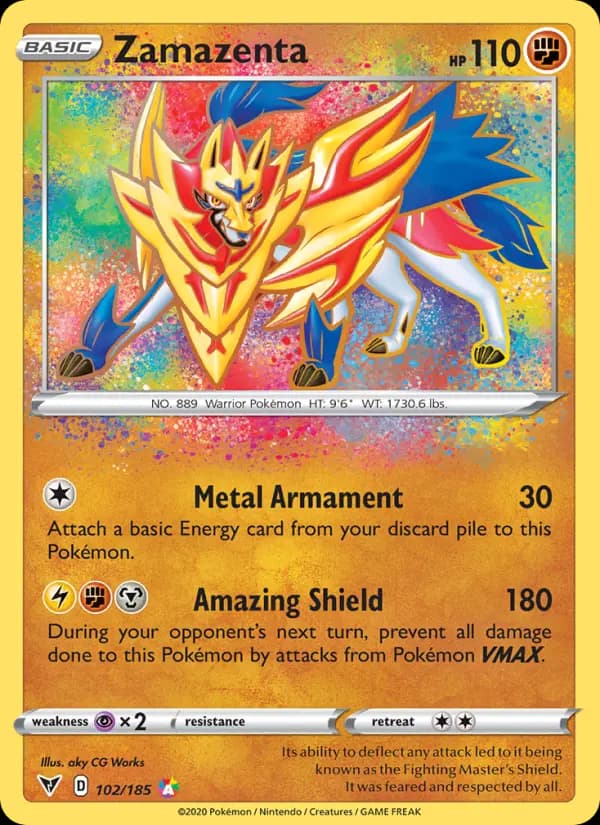 Zamazenta - Vivid Voltage Pokemon Card