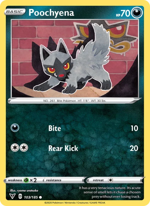 Poochyena - Vivid Voltage Pokemon Card