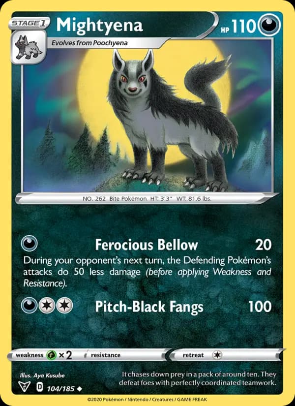 Mightyena - Vivid Voltage Pokemon Card