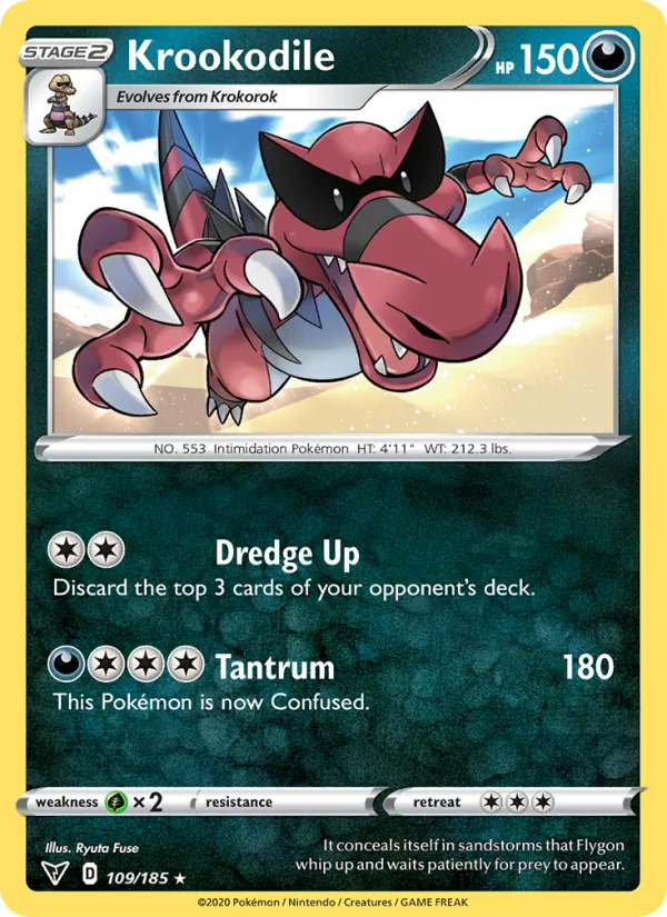 Krookodile - Vivid Voltage Pokemon Card