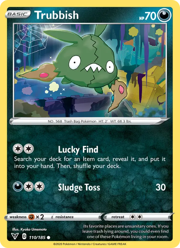Trubbish - Vivid Voltage Pokemon Card