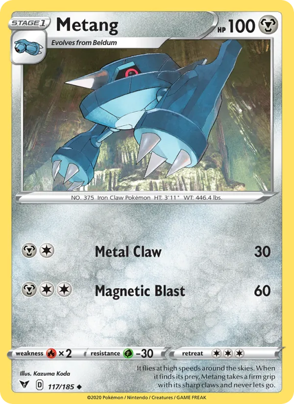Metang - Vivid Voltage Pokemon Card