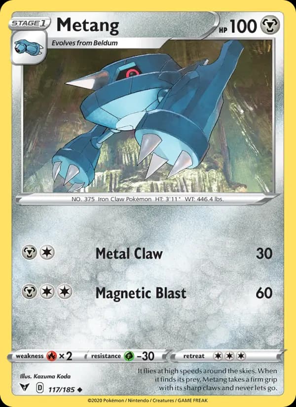 Metang - Vivid Voltage Pokemon Card