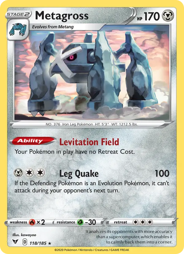 Metagross - Vivid Voltage Pokemon Card