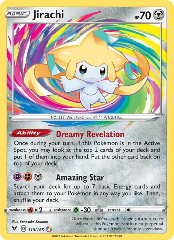 Jirachi - Vivid Voltage Pokemon Card