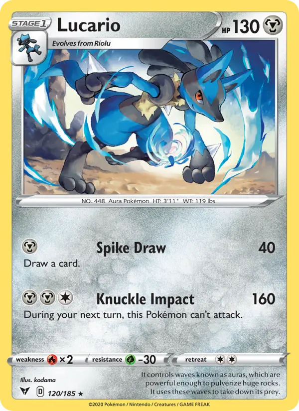 Lucario - Vivid Voltage Pokemon Card