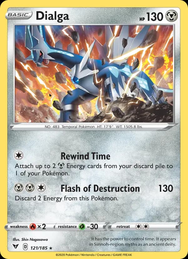 Dialga - Vivid Voltage Pokemon Card