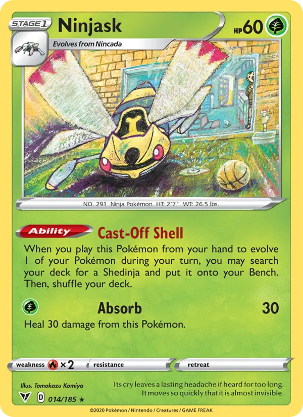 Ninjask - Vivid Voltage Pokemon Card
