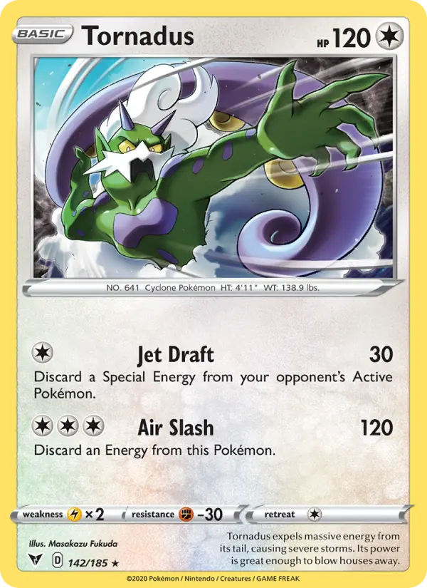 Tornadus - Vivid Voltage Pokemon Card