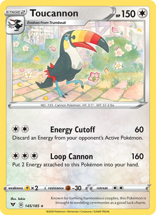 Toucannon - Vivid Voltage Pokemon Card