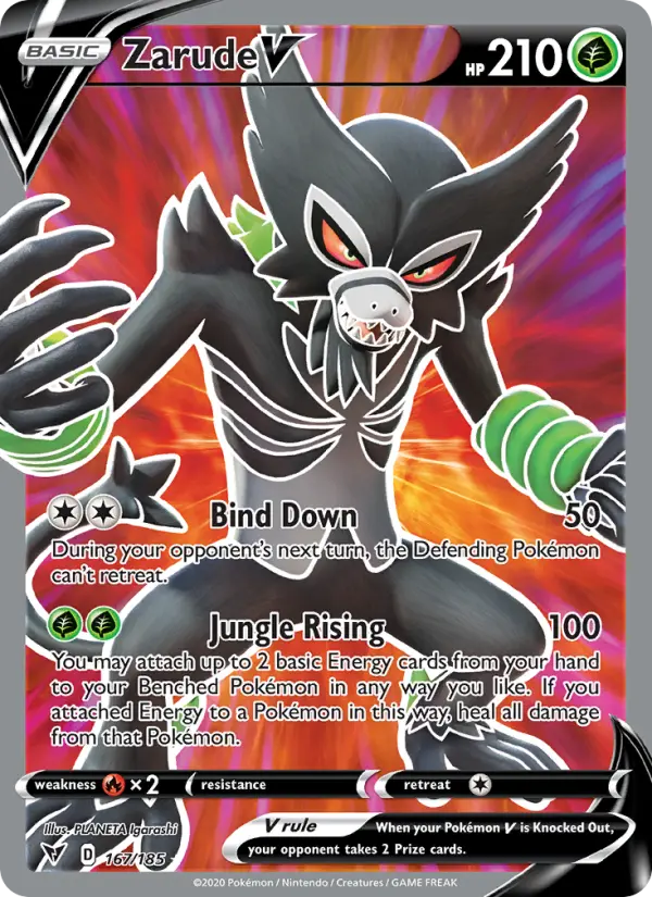 Zarude V - Vivid Voltage Pokemon Card
