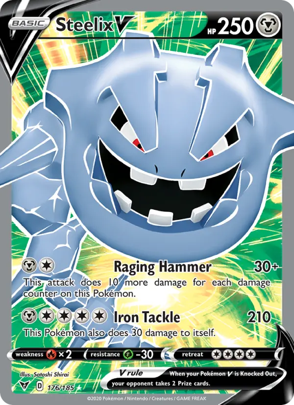 Steelix V - Vivid Voltage Pokemon Card