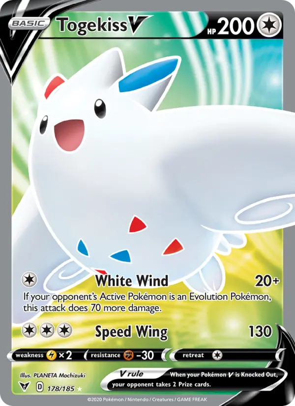 Togekiss V - Vivid Voltage Pokemon Card