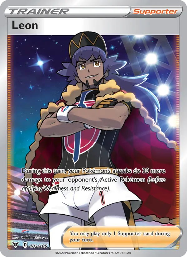 Leon - Vivid Voltage Pokemon Card