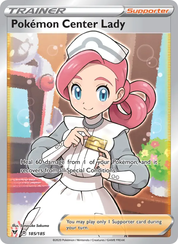 Pokémon Center Lady - Vivid Voltage Pokemon Card