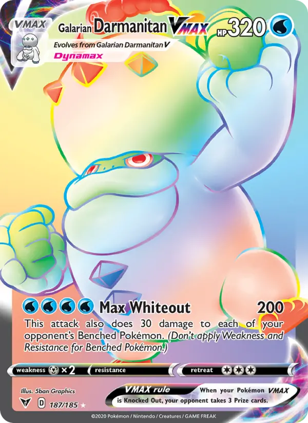 Galarian Darmanitan VMAX - Vivid Voltage Pokemon Card