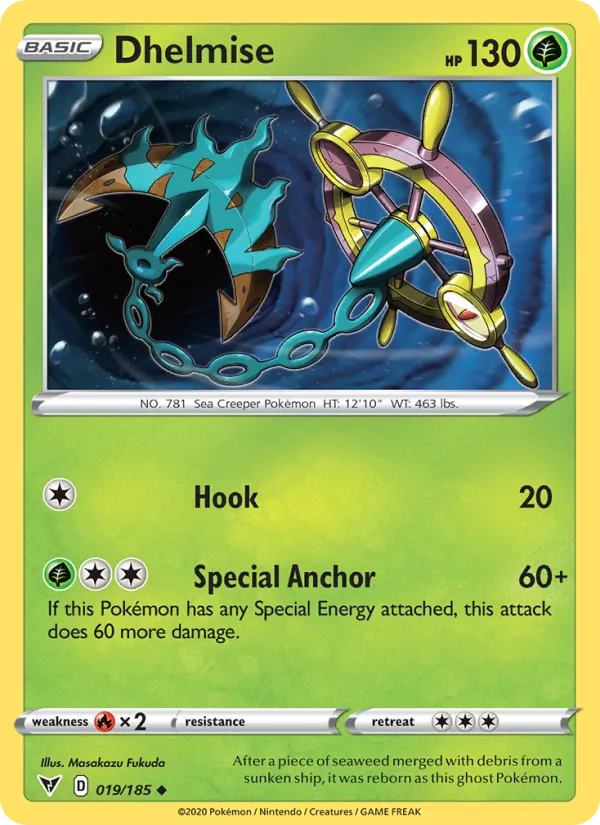 Dhelmise - Vivid Voltage Pokemon Card