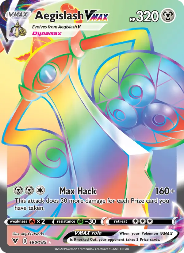 Aegislash VMAX - Vivid Voltage Pokemon Card