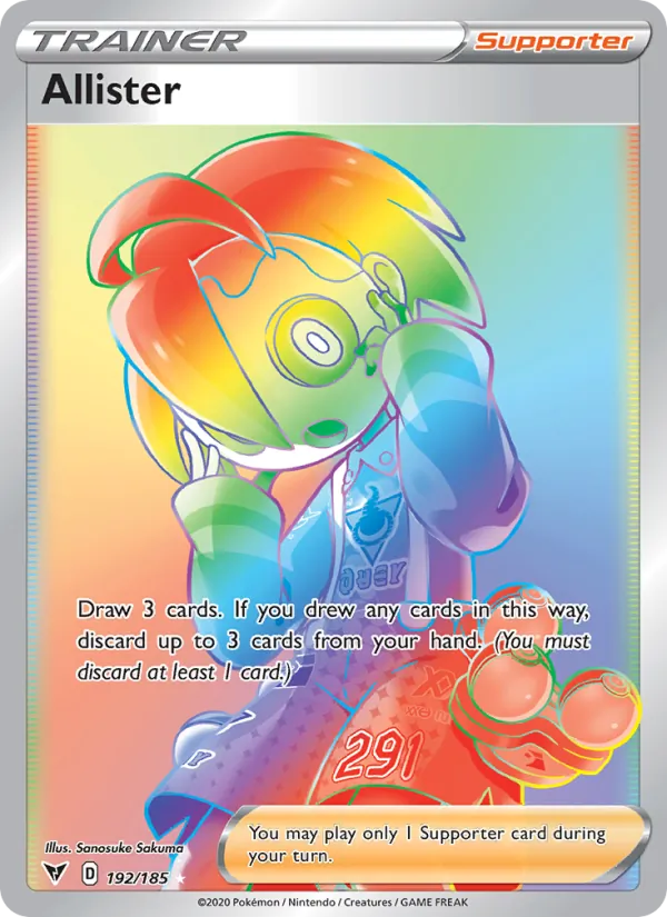 Allister - Vivid Voltage Pokemon Card