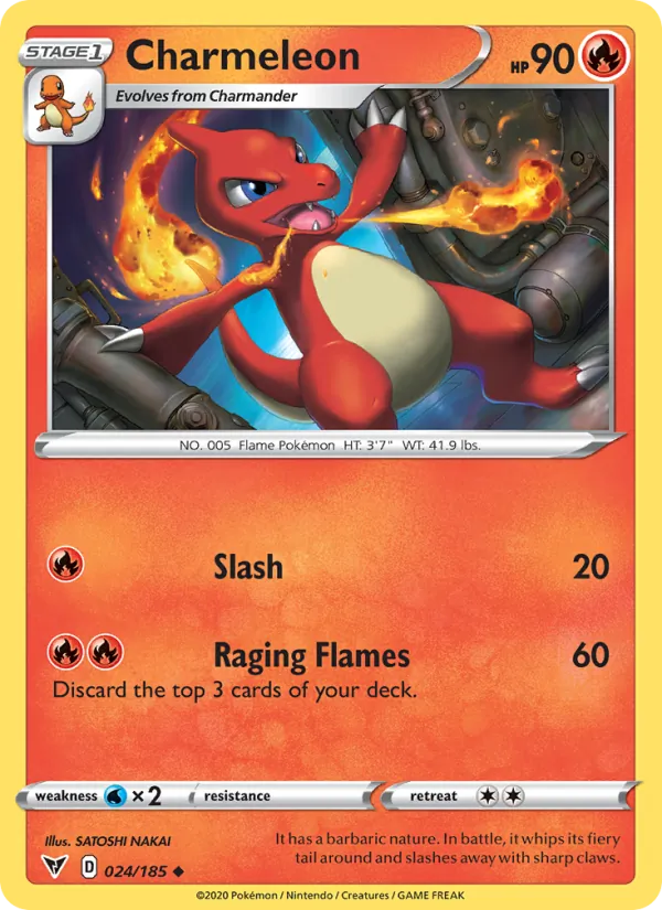 Charmeleon - Vivid Voltage Pokemon Card