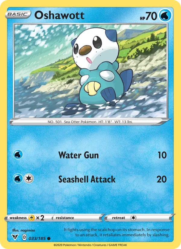 Oshawott - Vivid Voltage Pokemon Card