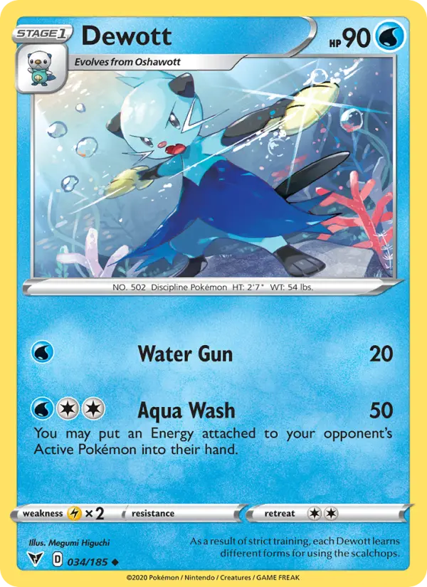 Dewott - Vivid Voltage Pokemon Card