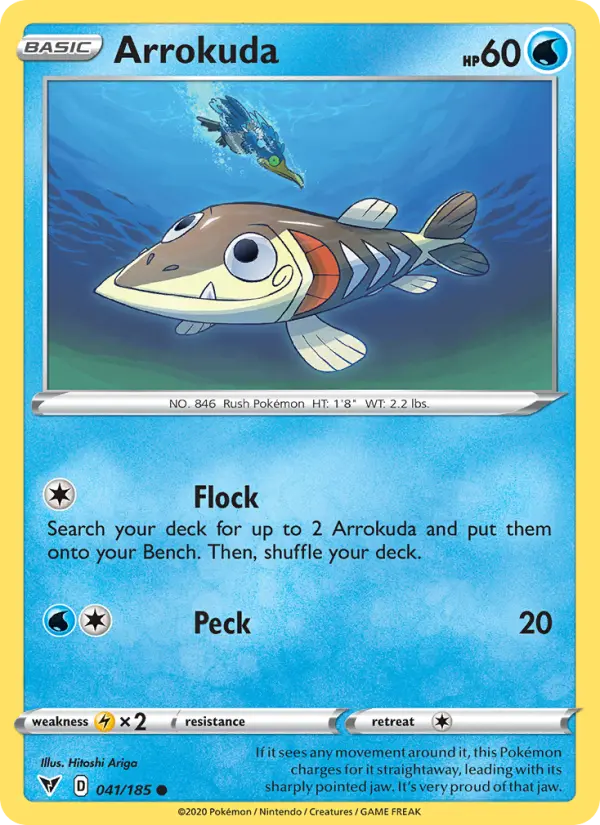 Arrokuda - Vivid Voltage Pokemon Card