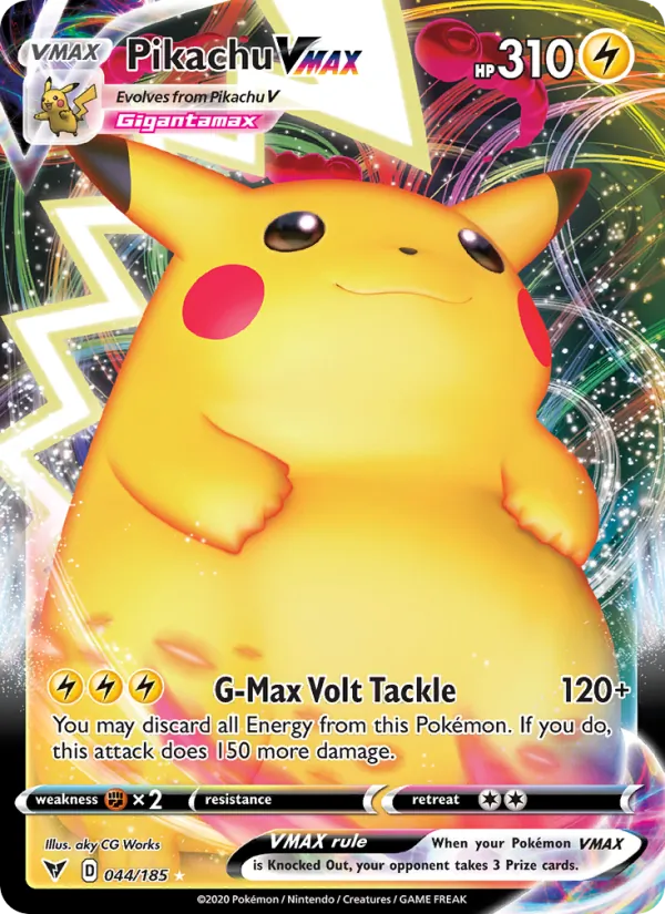 Pikachu VMAX - Vivid Voltage Pokemon Card