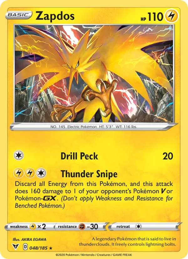 Zapdos - Vivid Voltage Pokemon Card