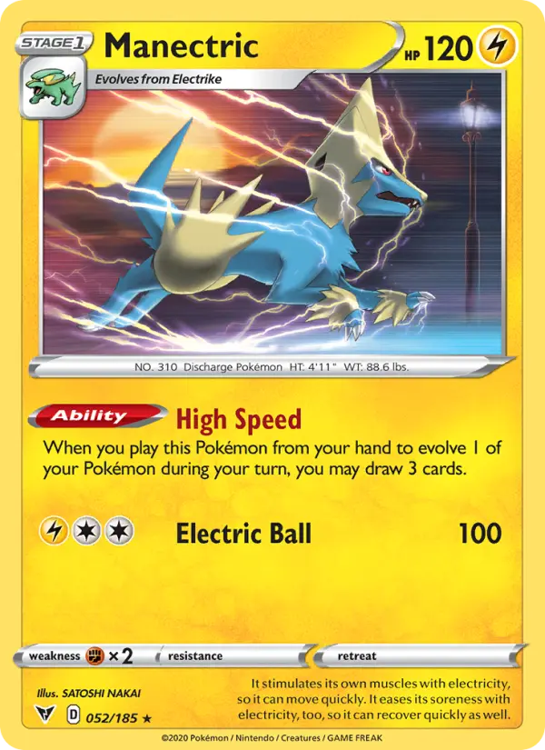 Manectric - Vivid Voltage Pokemon Card