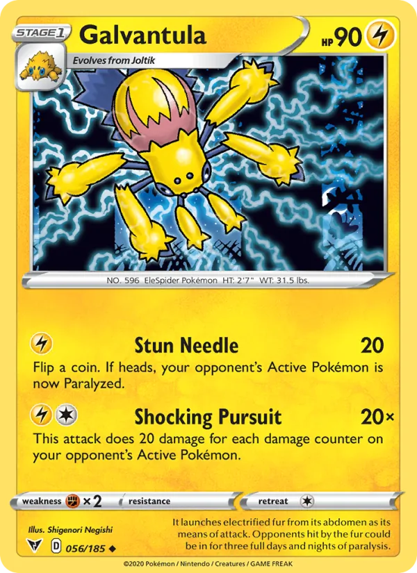 Galvantula - Vivid Voltage Pokemon Card