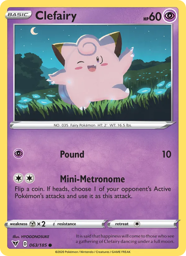 Clefairy - Vivid Voltage Pokemon Card
