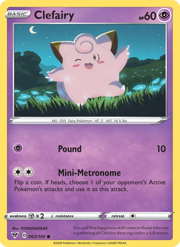 Clefairy - Vivid Voltage Pokemon Card