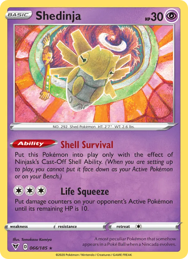 Shedinja - Vivid Voltage Pokemon Card